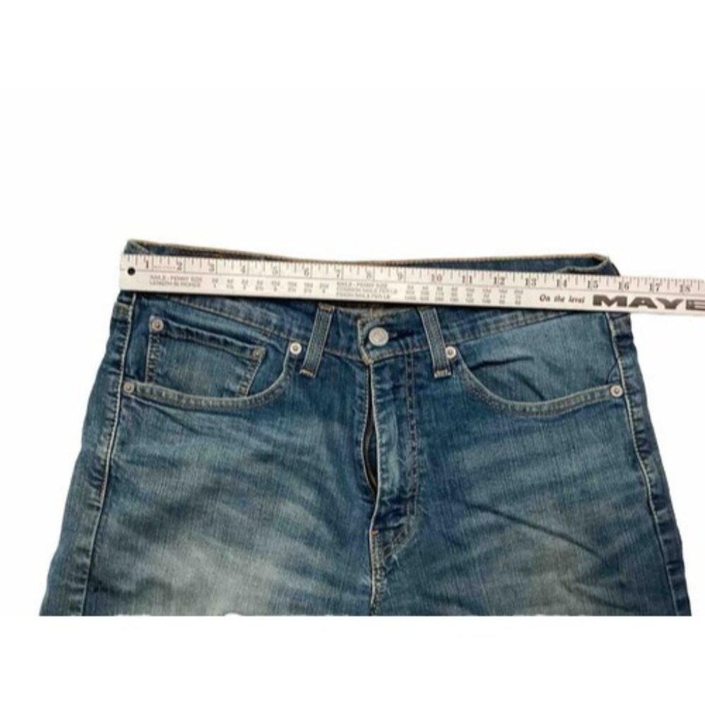 Levi's 505 Regular Fit Straight Leg Jeans Loose Fit Denim Men 31X30 Read - Picture 4 of 9